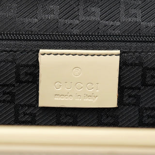 Gucci Beige Patent Leather Clutch Handbag