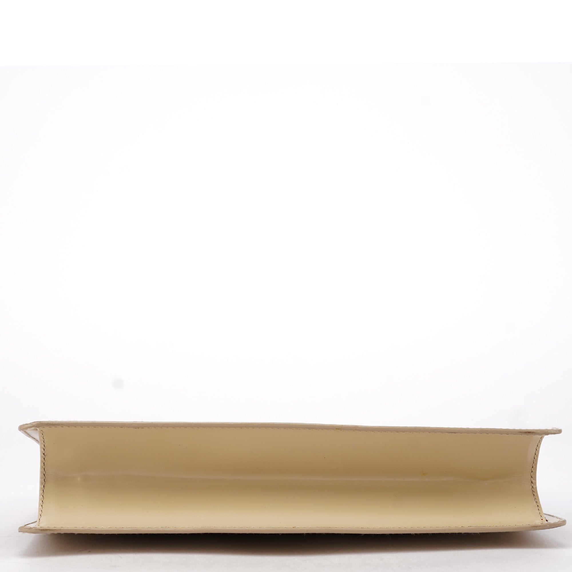 Gucci Beige Patent Leather Clutch Handbag