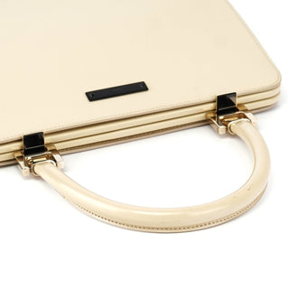 Gucci Beige Patent Leather Clutch Handbag