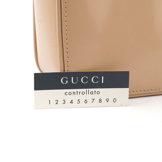 Gucci Beige Patent Leather Jackie Tote