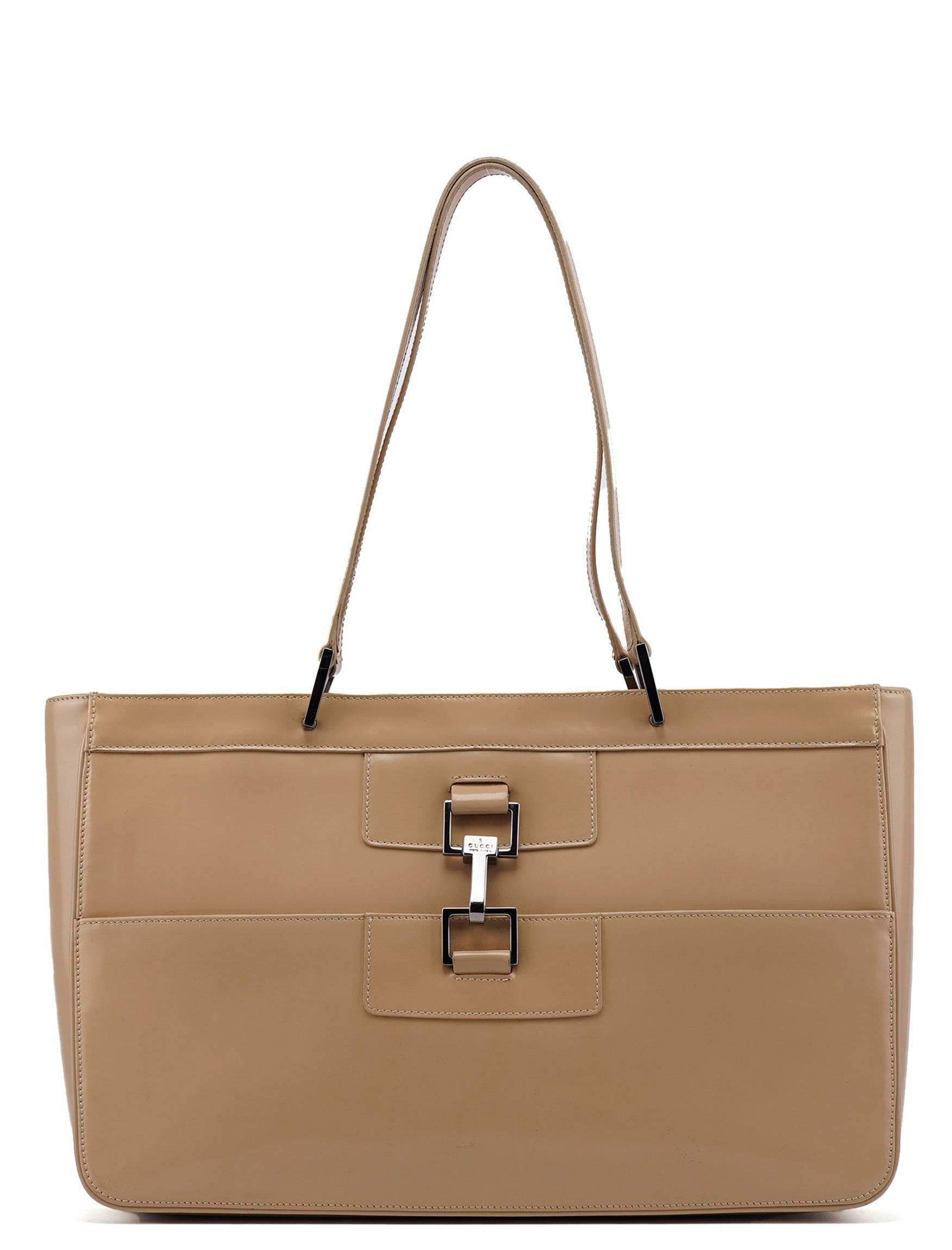 Beige patent leather purse online