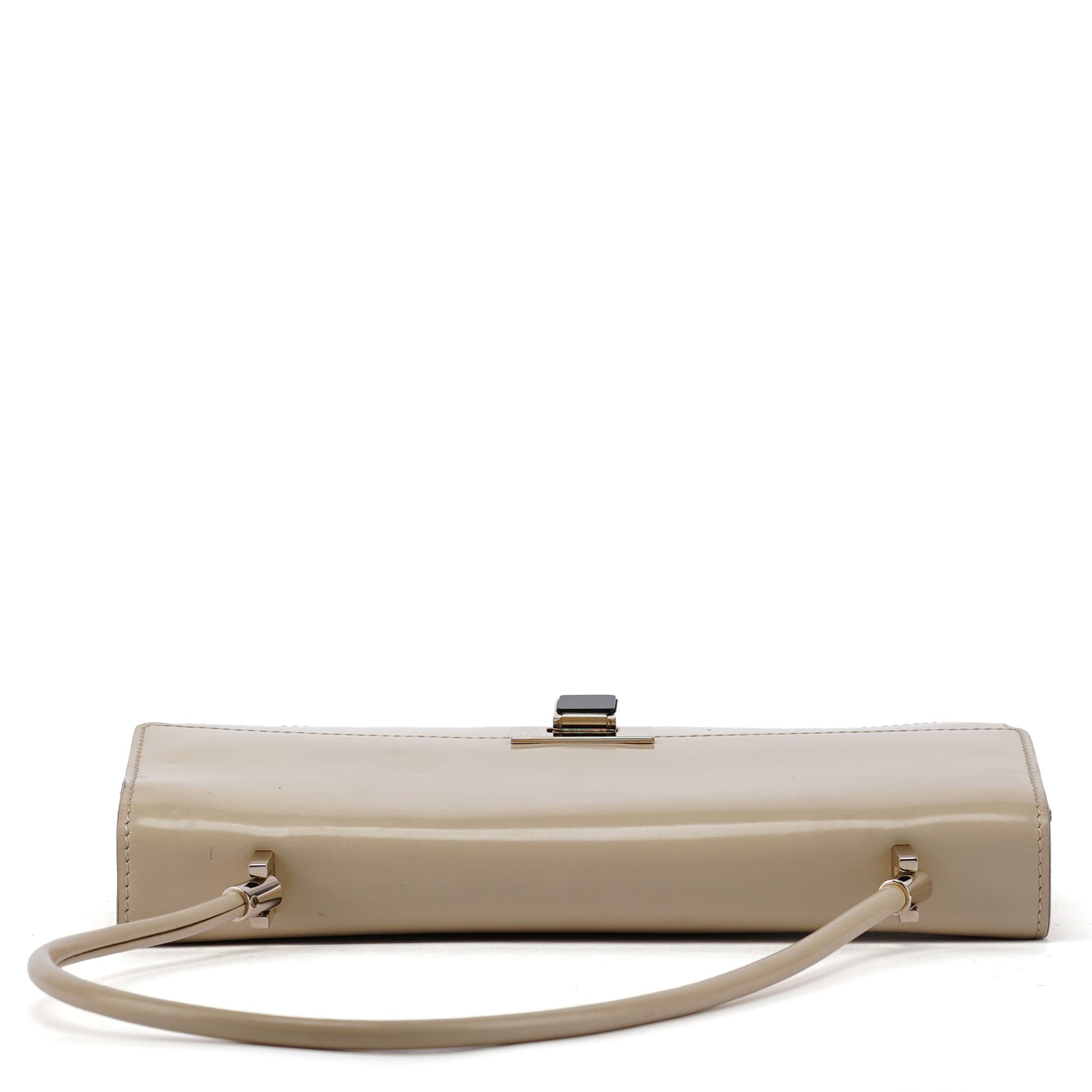 Gucci Beige Patent Leather Shoulder Bag