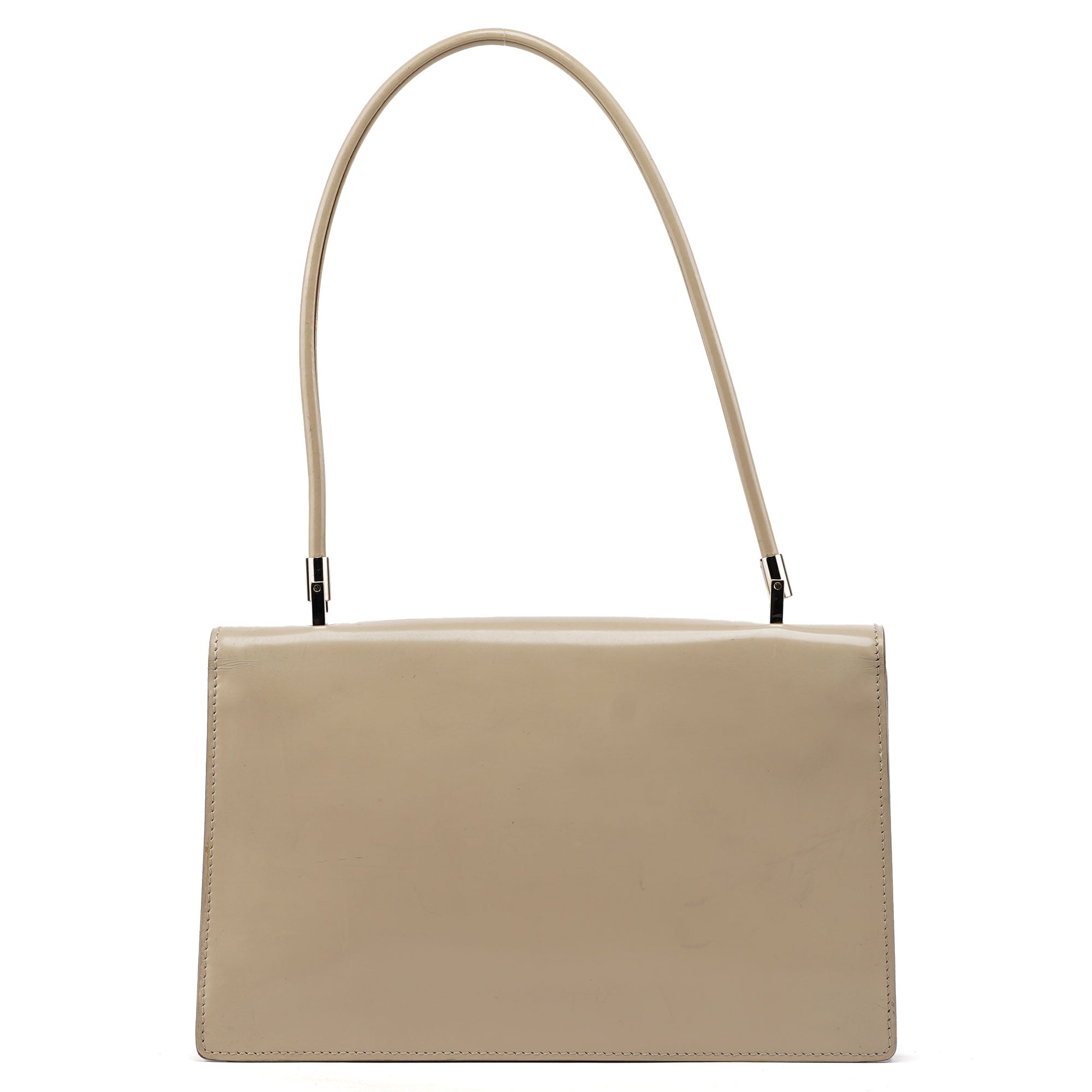 Gucci Beige Patent Leather Shoulder Bag