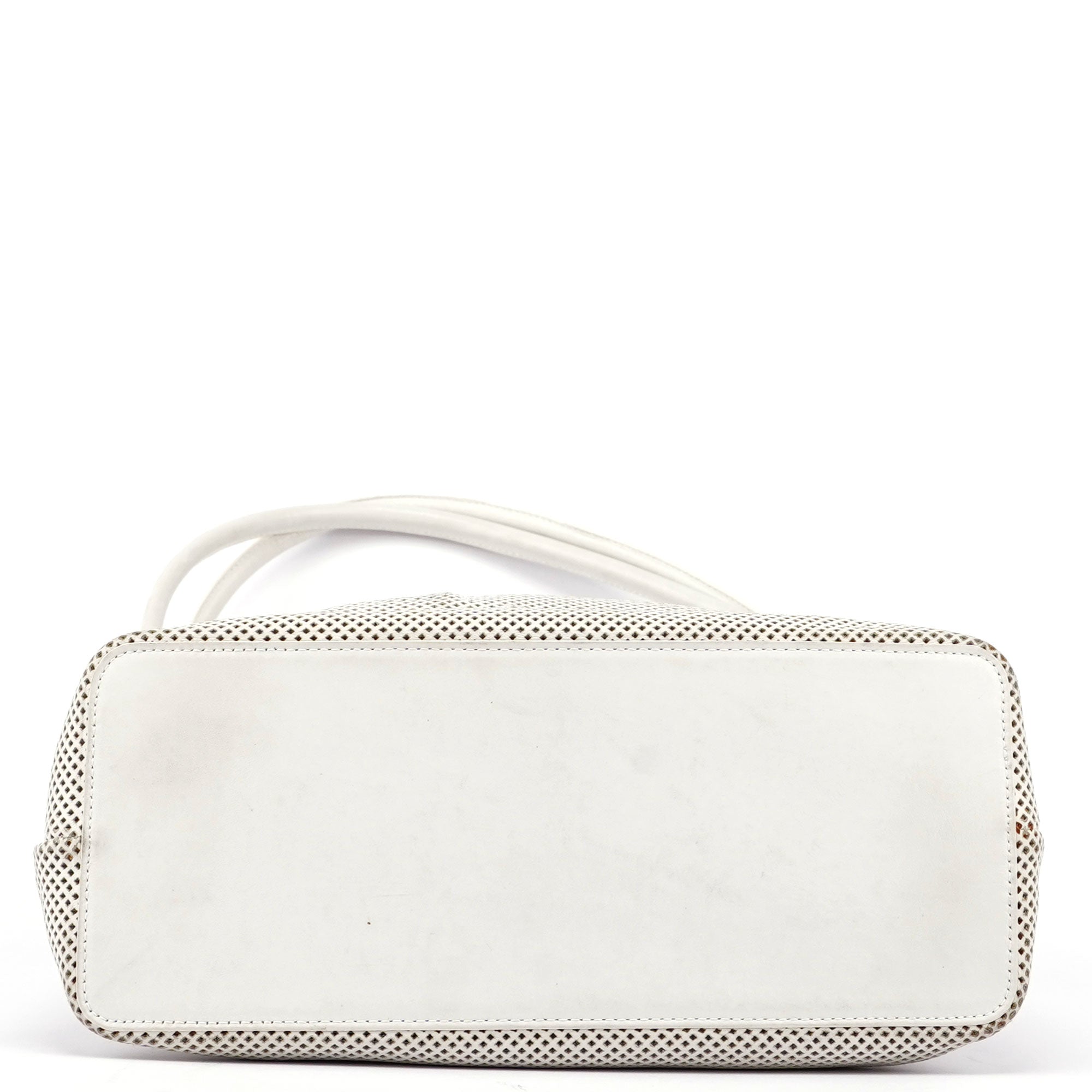 Gucci Beige Perforated Leather Drawstring Bag