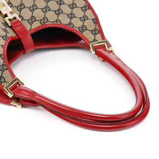 Gucci Beige Red GG Jackie Shoulder Bag