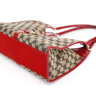 Gucci Beige Red GG Jackie Shoulder Bag