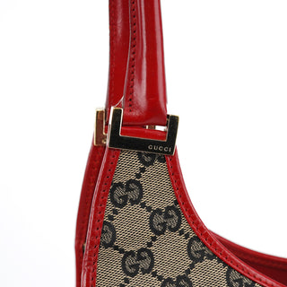 Gucci Beige Red GG Jackie Shoulder Bag