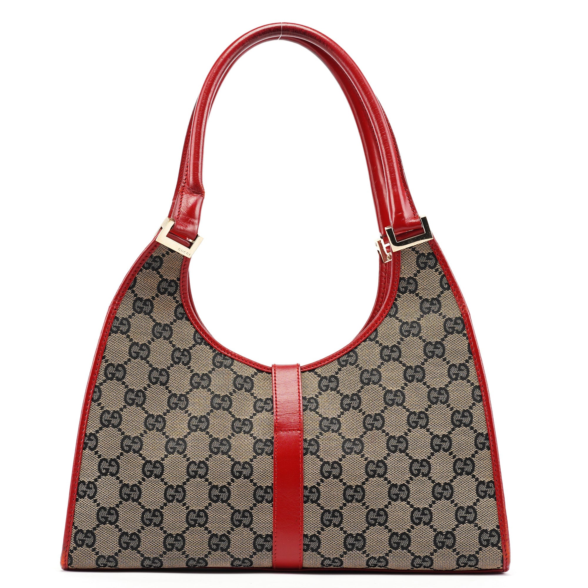 Gucci Beige Red GG Jackie Shoulder Bag