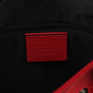 Gucci Beige Red GG Leather Tote Bag
