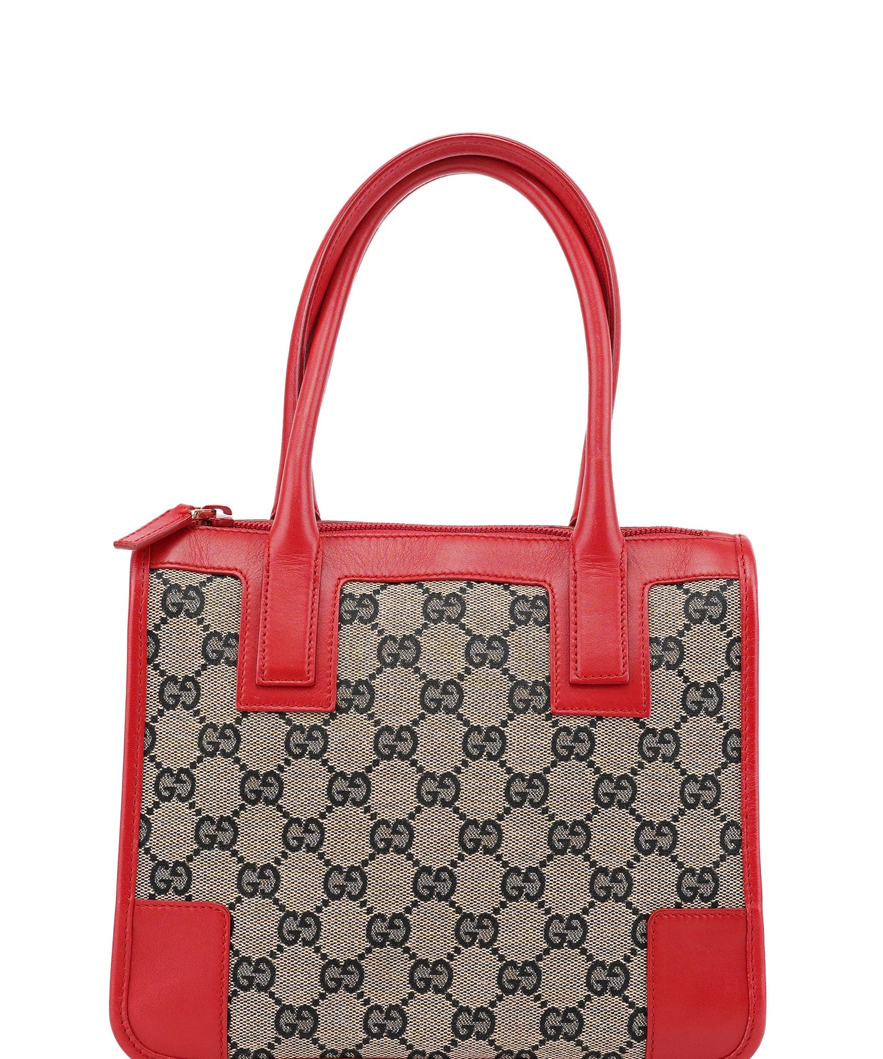 Gucci Beige Red GG Tote Bag