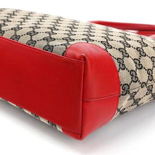 Gucci Beige Red GG Tote Bag