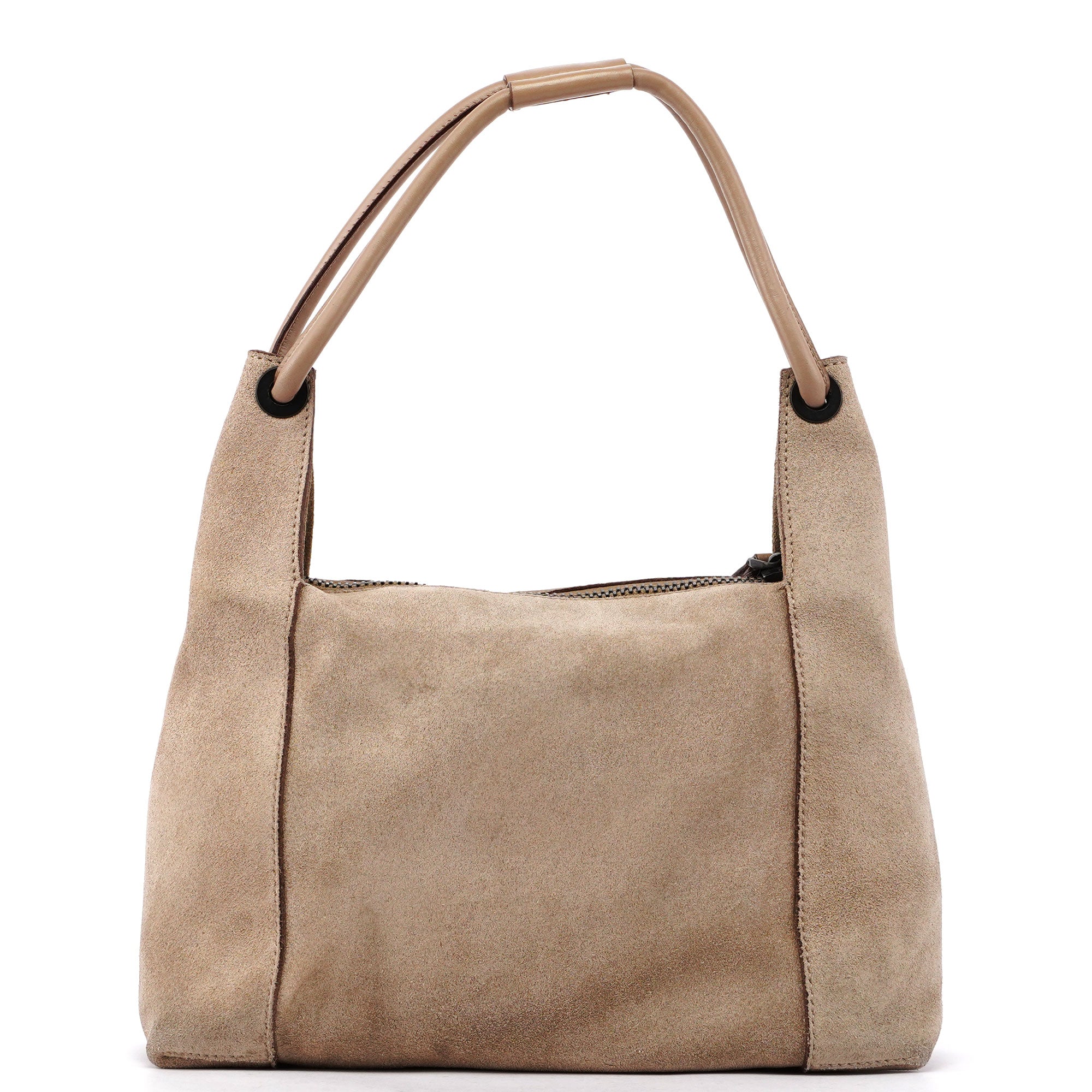 Gucci Sac porté épaule en daim beige
