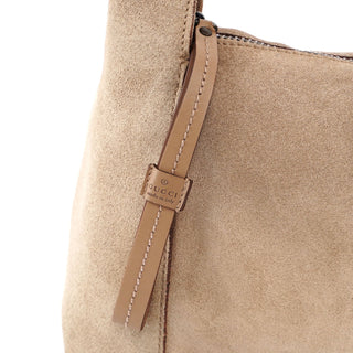 Gucci Beige Suede Shoulder Bag