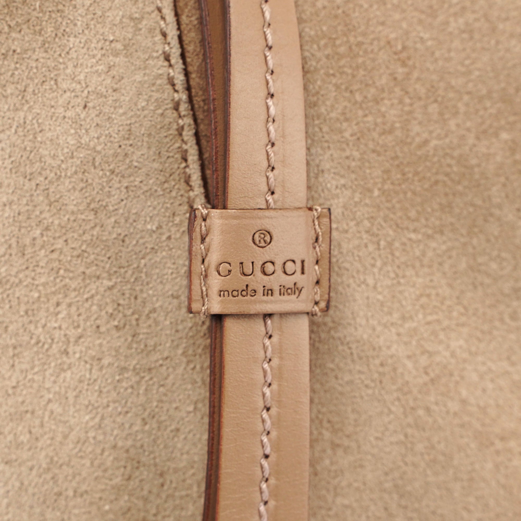 Gucci Beige Suede Shoulder Bag