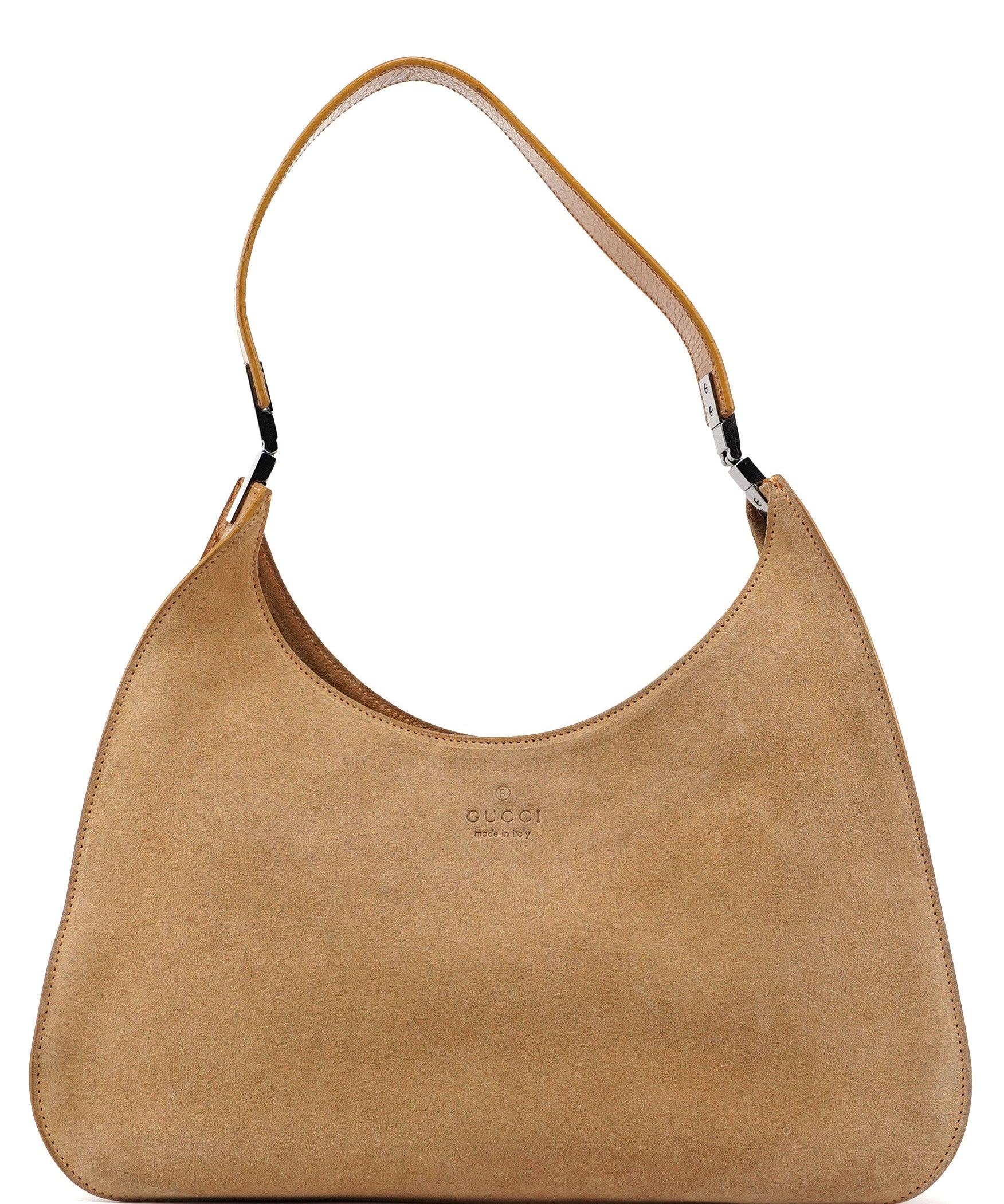 Gucci Beige Suede Shoulder Bag