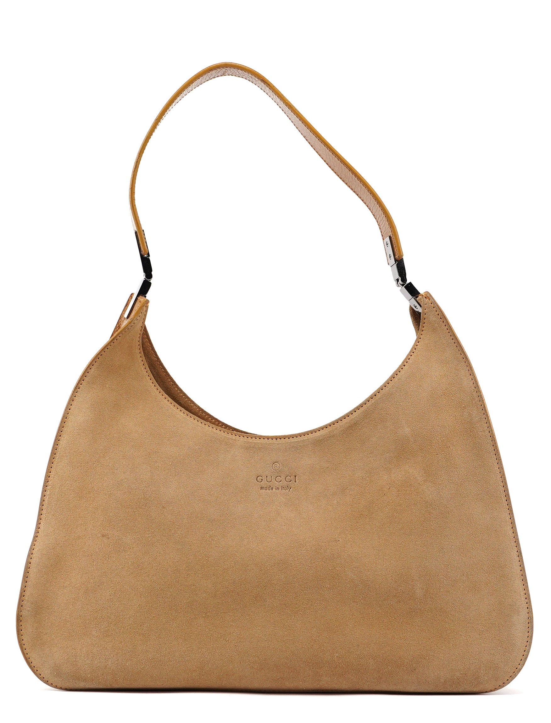 Gucci Beige Suede Shoulder Bag