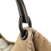 Gucci Beige Suede Wood Handle Shoulder Bag