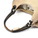 Gucci Beige Suede Wood Handle Shoulder Bag