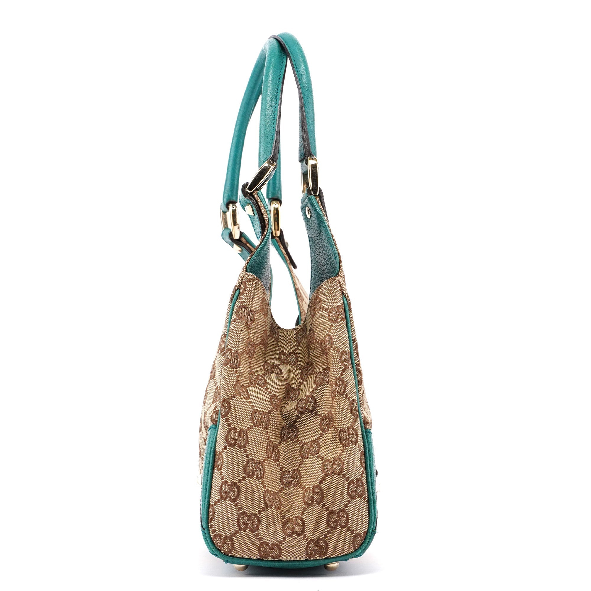 Gucci Beige Turquoise GG Jackie Shoulder Bag