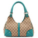 Gucci Beige Turquoise GG Jackie Shoulder Bag