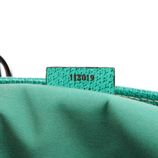 Gucci Beige Turquoise GG Tote Bag