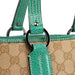 Gucci Beige Turquoise GG Tote Bag