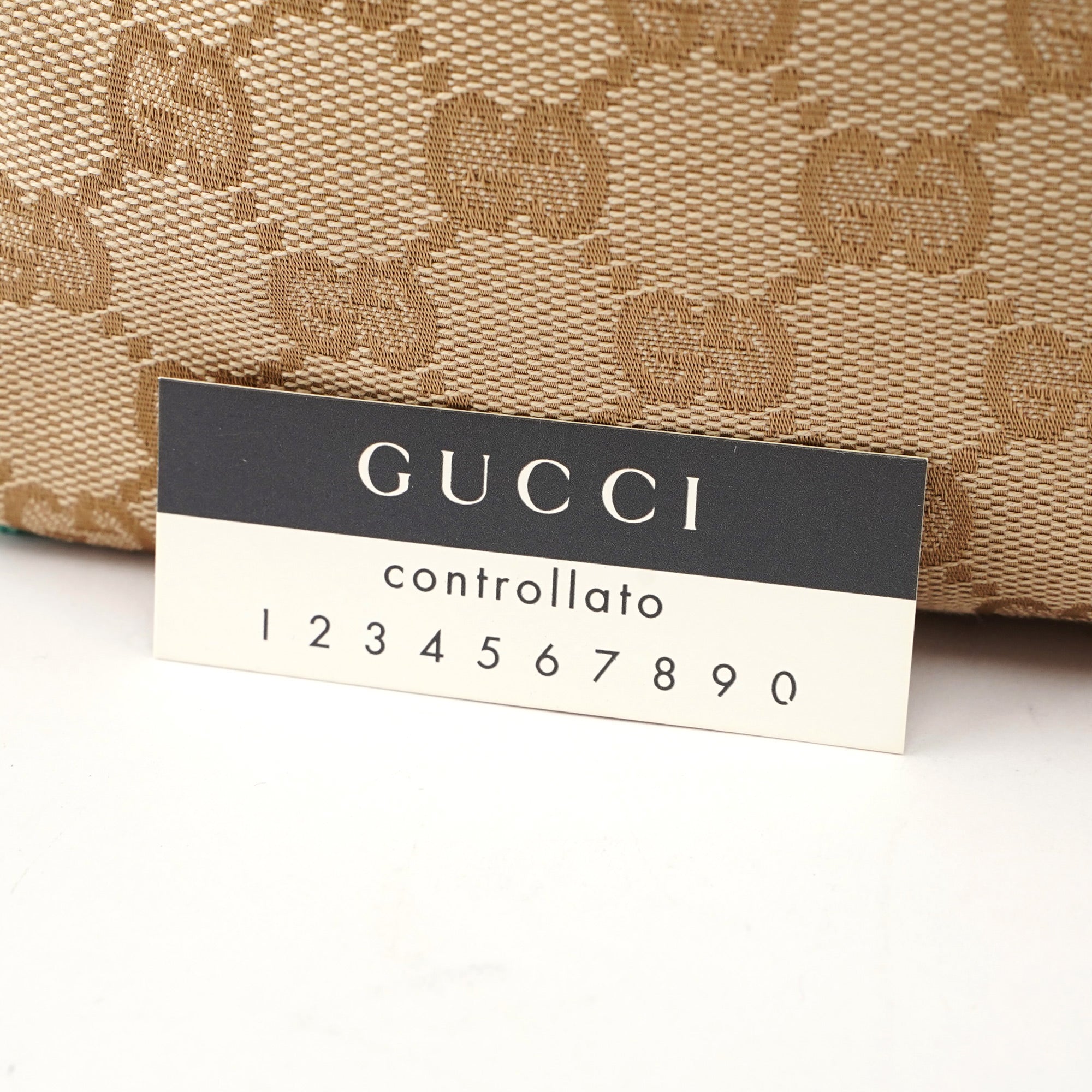 Gucci Beige Turquoise GG Tote Bag