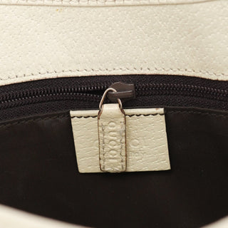 Gucci Beige White Canvas Jackie Shoulder Bag