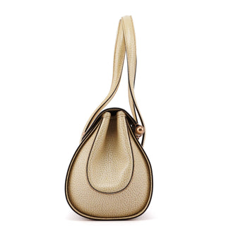 Gucci Beige White GG Bamboo Bag