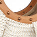 Gucci Beige Woven Leather Bamboo Top Handle Bag