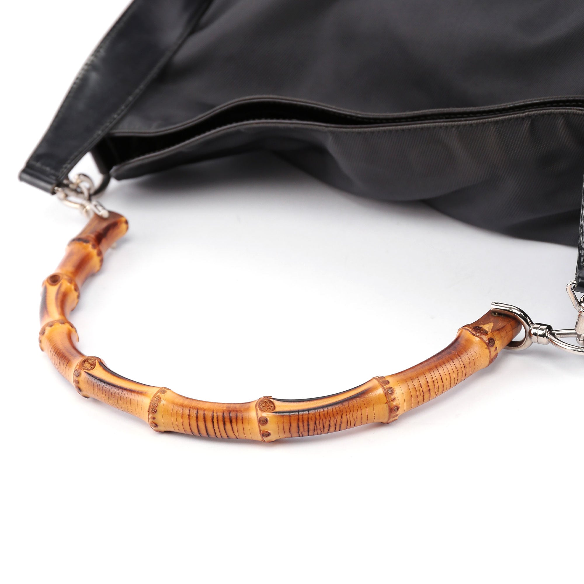 Gucci Sac 2 portés Bamboo noir