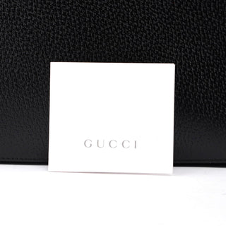 Gucci Black Bamboo Tote Red Int