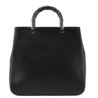 Gucci Black Bamboo Tote Red Int