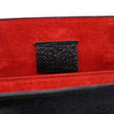 Gucci Black Bamboo Tote Red Int