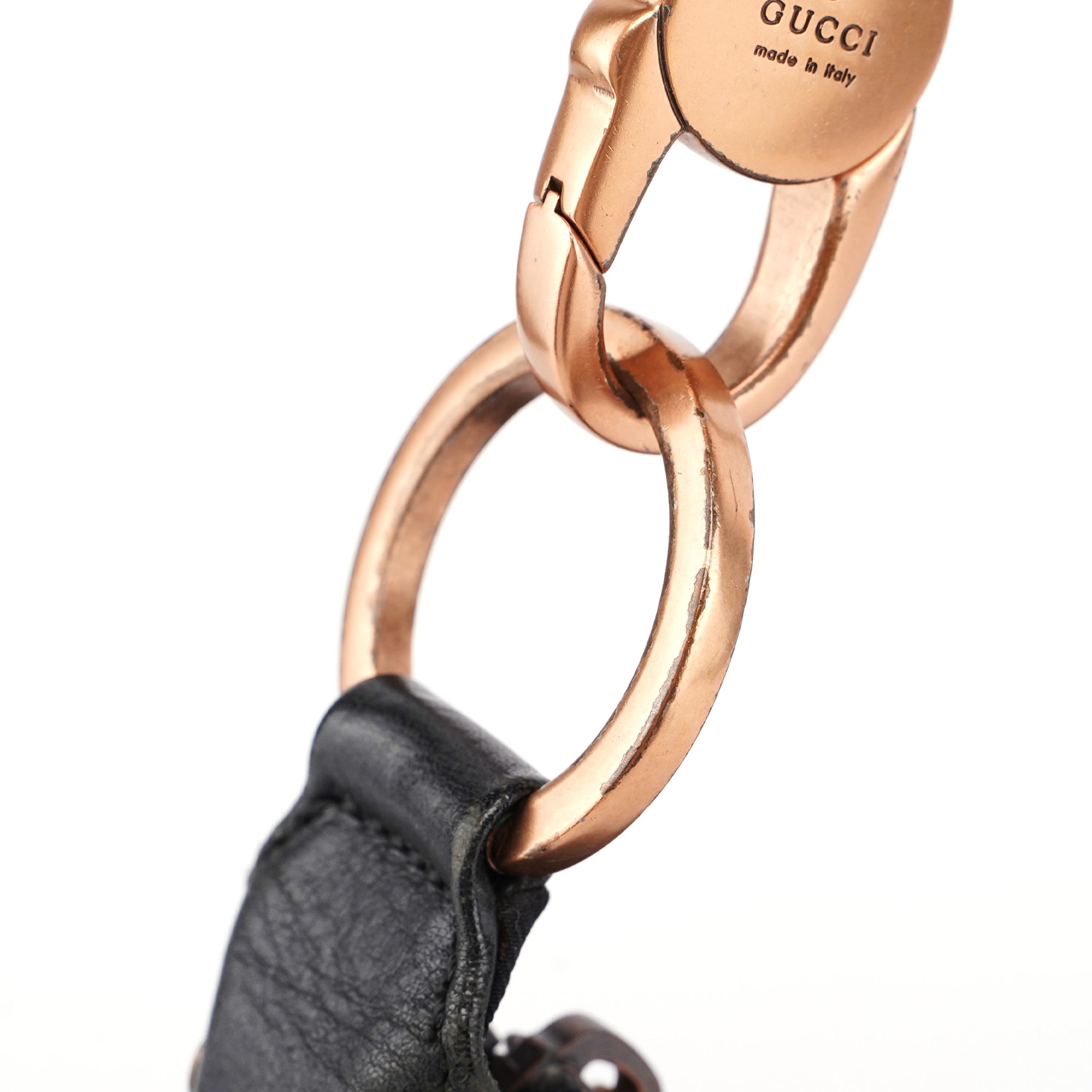Gucci Hobo Schultertasche aus schwarzem Büffelleder