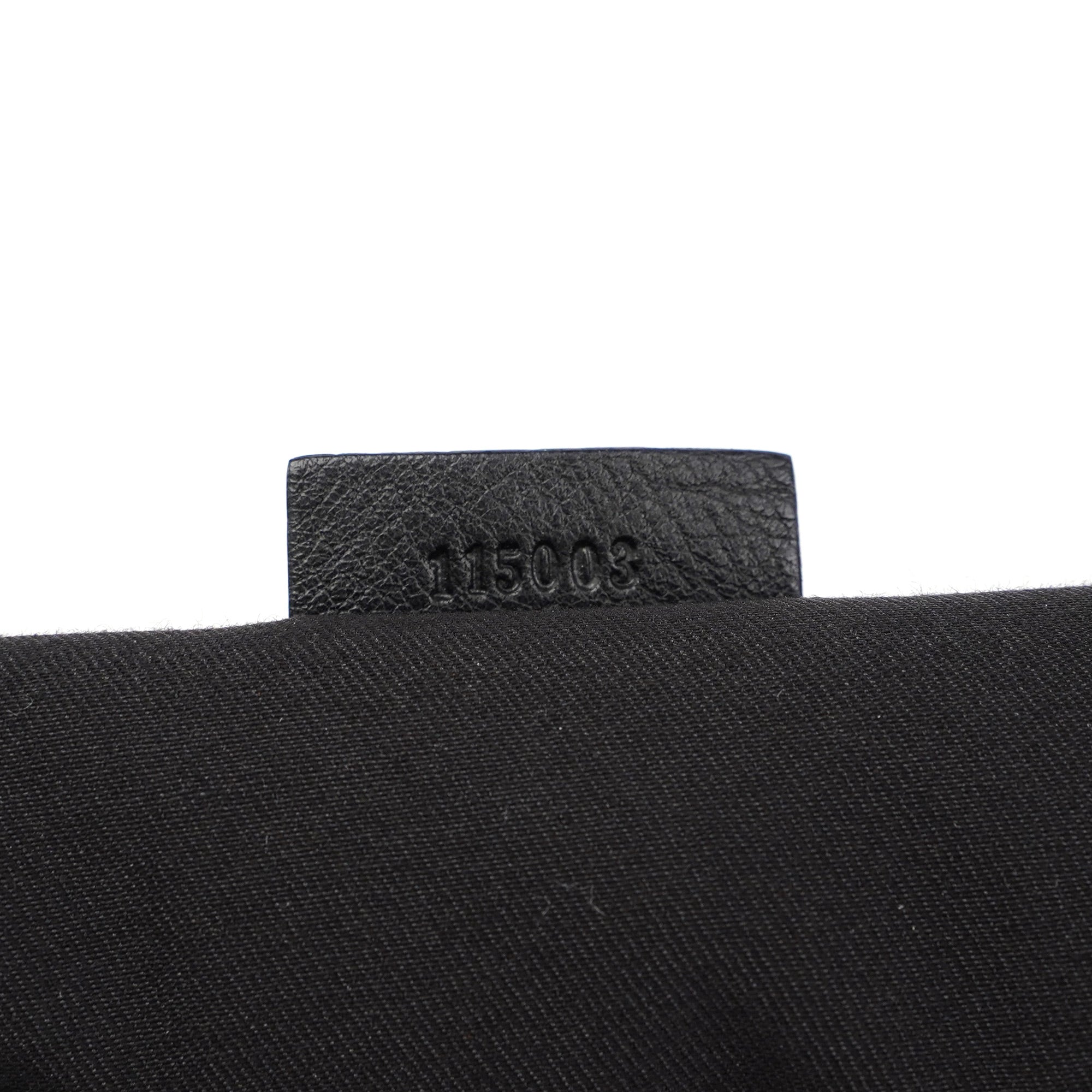 Gucci Hobo Schultertasche aus schwarzem Büffelleder