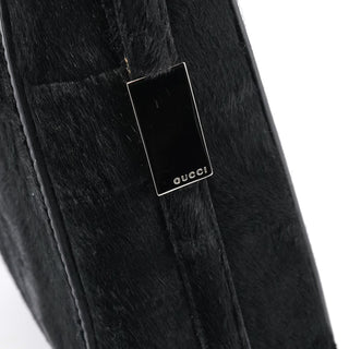 Gucci Black Calfhair Leather Shoulder Bag