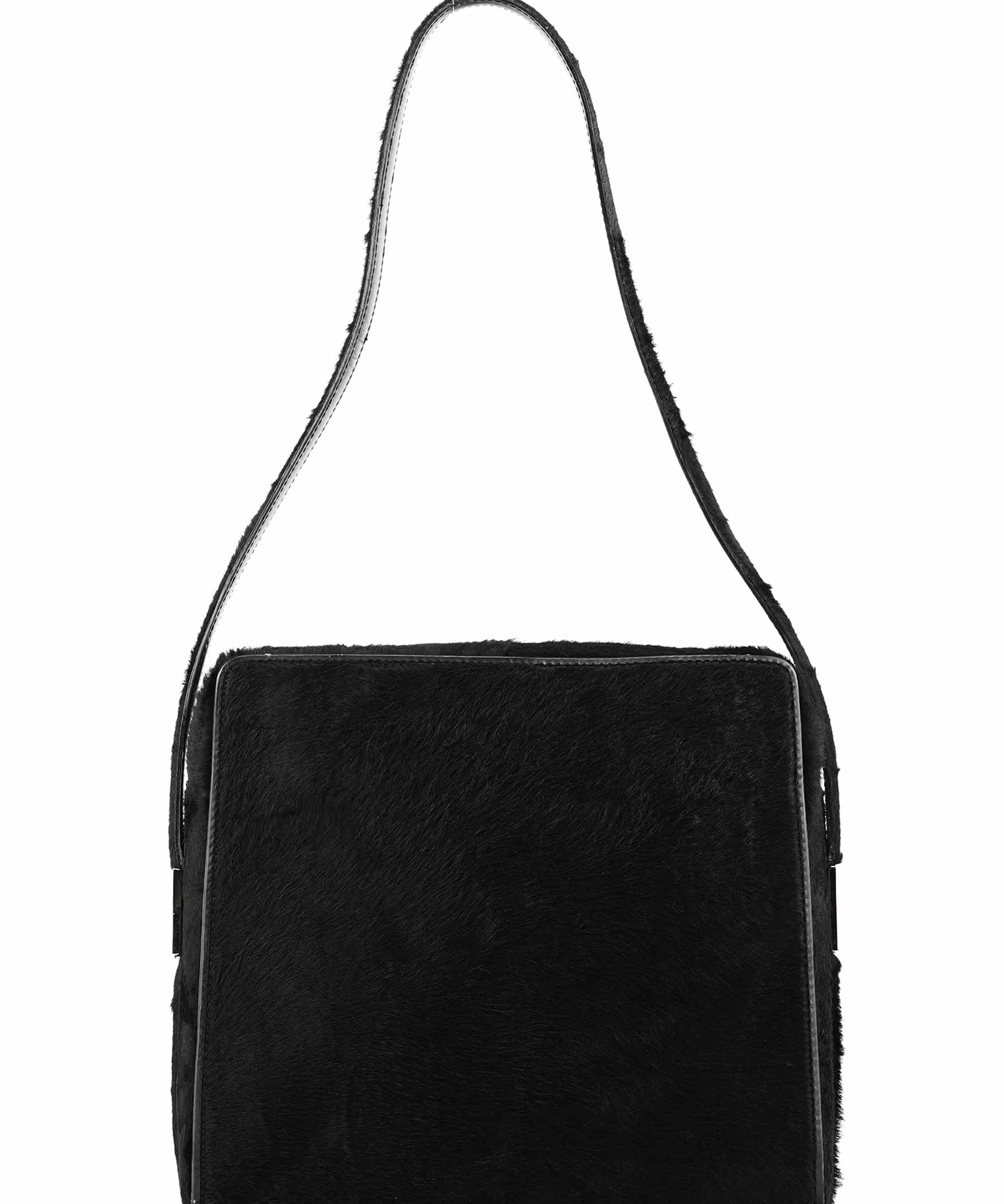 Gucci Black Calfhair Leather Shoulder Bag