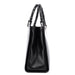 Gucci Black Calfskin Bamboo 2-Way Tote