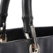 Gucci Black Calfskin Bamboo 2-Way Tote