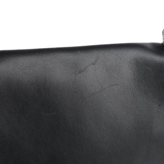 Gucci Black Calfskin Bamboo Flap Shoulder Bag