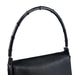 Gucci Black Calfskin Bamboo Flap Shoulder Bag