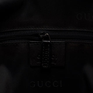 Gucci Black Calfskin Bamboo Shoulder Bag