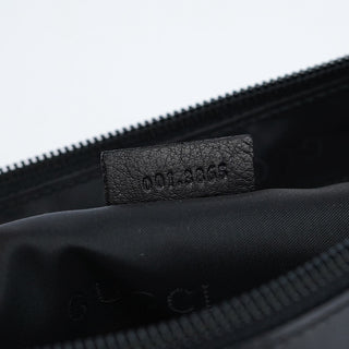 Gucci Black Calfskin Bamboo Shoulder Bag