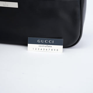 Gucci Black Calfskin Bamboo Shoulder Bag