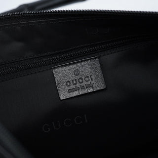 Gucci Black Calfskin Bamboo Shoulder Bag