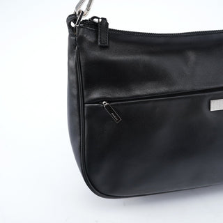 Gucci Black Calfskin Bamboo Shoulder Bag