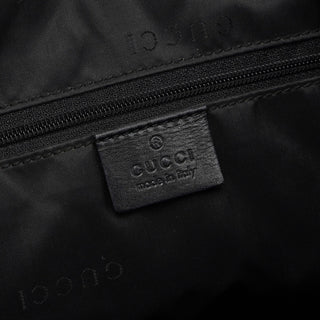 Gucci Black Calfskin Bamboo Shoulder Bag