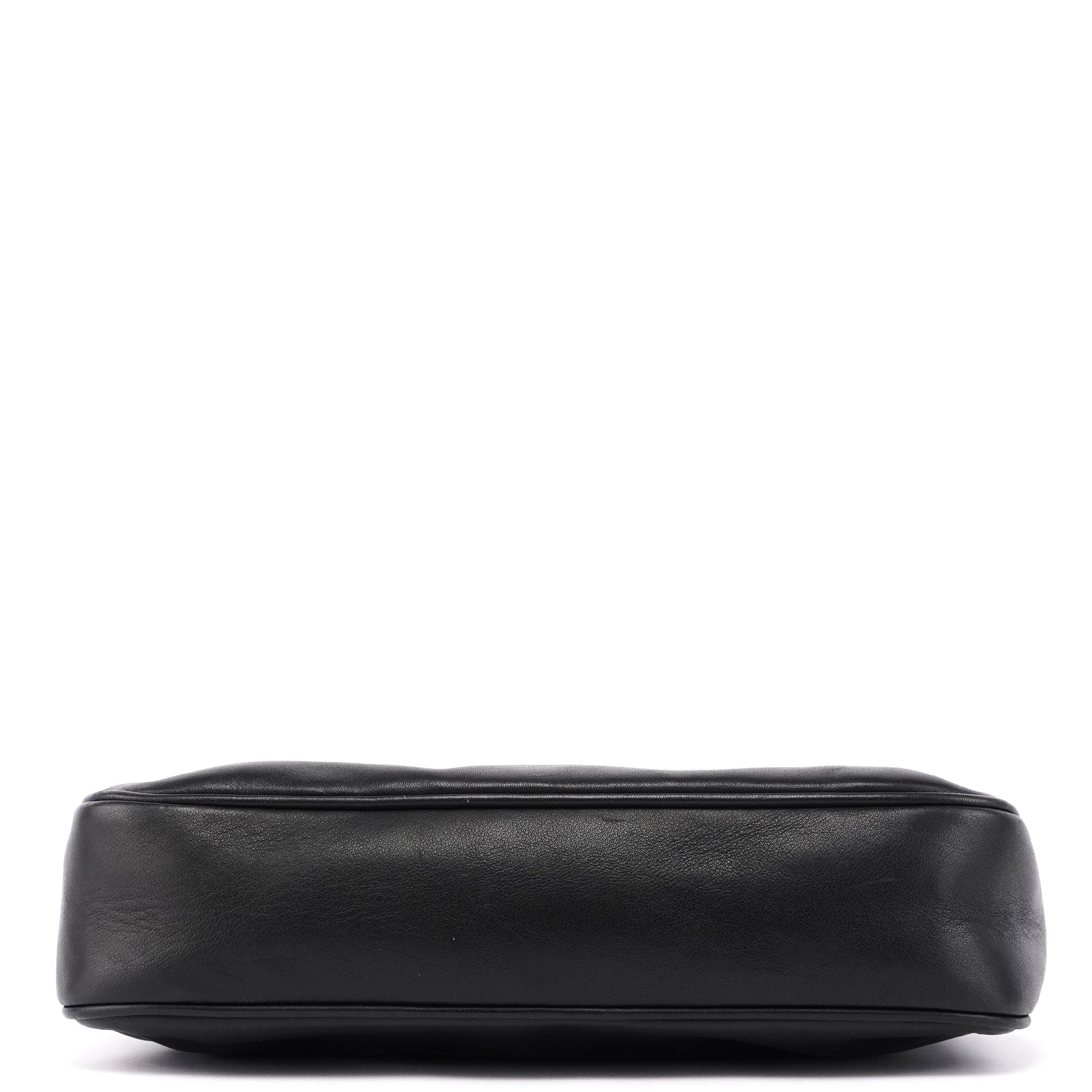 Gucci Black Calfskin Bamboo Shoulder Bag