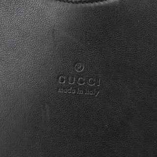 Gucci Black Calfskin Bamboo Shoulder Bag